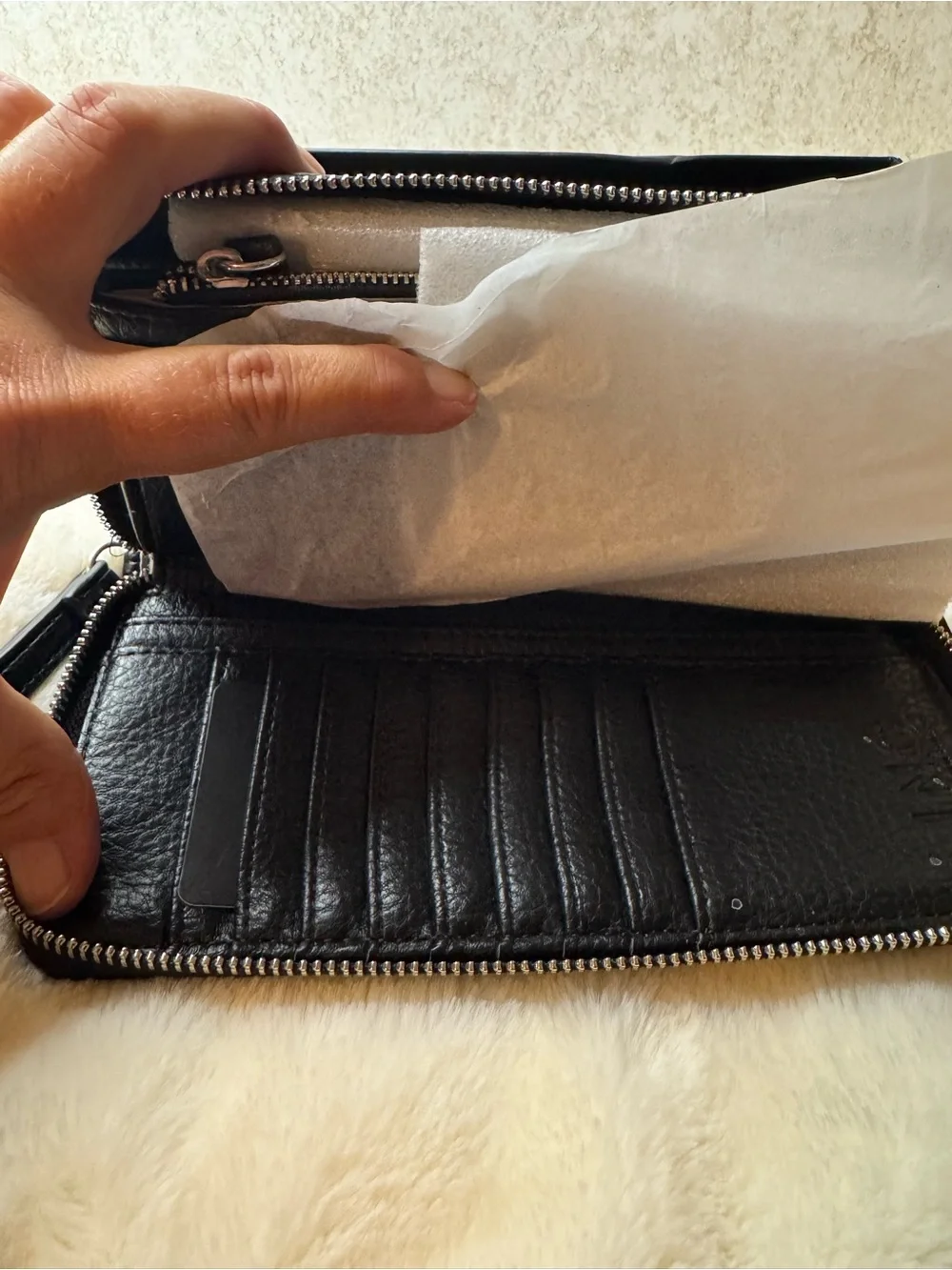 INC International Concepts Black Studded Wallet - Sleek Women's Wallet NWT